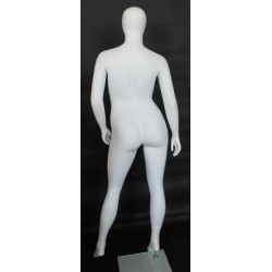 Egg Head Matte White Plus size Female Mannequin- PLUS-99