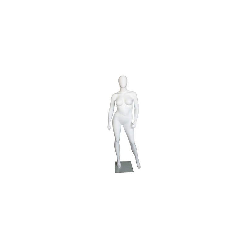 Egg Head Matte White Plus size Female Mannequin- PLUS-99