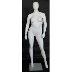 Egg Head Matte White Plus size Female Mannequin- PLUS-99