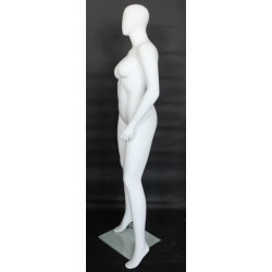 Egg Head Matte White Plus size Female Mannequin- PLUS-99