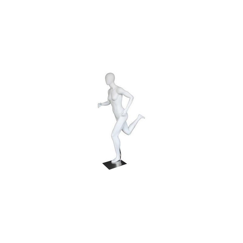 Contemporary Style Egg Head Athletic Running  Female Mannequin