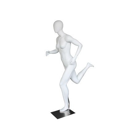 Contemporary Style Egg Head Athletic Running  Female Mannequin