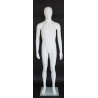 5 ft 8 in Tall Male Mannequin Egg head Matte white -AME05-WT