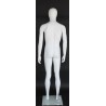 5 ft 8 in Tall Male Mannequin Egg head Matte white -AME05-WT