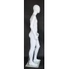 5 ft 7 in Tall Male Mannequin Egg head Matte white -CB19E-WT