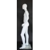 5 ft 7 in Tall Male Mannequin Egg head Matte white -CB19E-WT