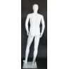 5 ft 7 in Tall Male Mannequin Egg head Matte white -CB19E-WT