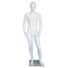 5 ft 7 in Tall Male Mannequin Egg head Matte white -CB19E-WT