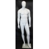 6 ft 3 in Male Mannequin Size 40 Egg head Matte white -SFM21E-WT