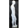 6 ft 3 in Male Mannequin Size 40 Egg head Matte white -SFM21E-WT