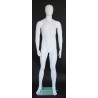 6 ft 2 in Male Mannequin Egg head Matte white -SFM25E-WT