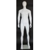 6 ft 1 in Male Mannequin Egg head Matte white -SFM29E-WT