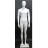 6 ft 3 in Male Mannequin Featured Face Matte white -SFM31E-WT