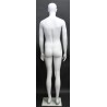 6 ft 3 in Male Mannequin Featured Face Matte white -SFM31E-WT