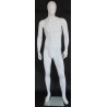 6 ft 3 in Male Mannequin Egg head Matte white -SFM41E-WT