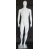 6 ft 3 in Male Mannequin Egg head Matte white -SFM42E-WT