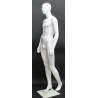 6 ft 3 in Male Mannequin Egg head Matte white -SFM43E-WT