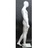 6 ft 3 in Male Mannequin Egg head Matte white -SFM43E-WT