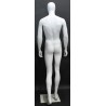 6 ft 3 in Male Mannequin Egg head Matte white -SFM43E-WT