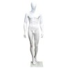 6 ft 3 in Male Mannequin Egg head Matte white -SFM43E-WT