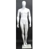 6 ft 3 in Male Mannequin Egg head Matte white -SFM43E-WT