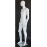 6 ft 2 in Male Mannequin Egg head Matte white -SFM65E-WT