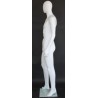 6 ft 2 in Male Mannequin Egg head Matte white -SFM65E-WT