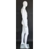 6 ft 2 in Male Mannequin Egg head Matte white -SFM65E-WT