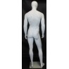 6 ft 2 in Muscular Male Mannequin Egg head Matte white -SFM66E-WT