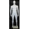 6 ft 2 in Male Mannequin Large size Egg head Matte white -SFM68E-WT