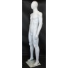 6 ft 2 in Male Mannequin Large size Egg head Matte white -SFM68E-WT