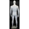 6 ft 2 in Male Mannequin Large size Egg head Matte white -SFM68E-WT