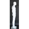 5 ft 10 in Male Mannequin Small Size Egg head Matte white -SFM72E-WT