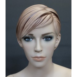 Female Sitting Mannequin Molded hair with face make up -SFW9-FT