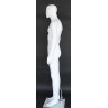 5 ft 10 in Male Mannequin Small Size Egg head Matte white -SFM72E-WT