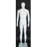 5 ft 10 in Male Mannequin Small Size Egg head Matte white -SFM72E-WT