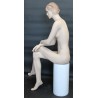 Female Sitting Mannequin Molded hair with face make up -SFW9-FT