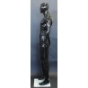 6 ft 1 in Glossy Black Male Mannequin Egg head -SFM85E-HB