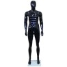 6 ft 1 in Glossy Black Male Mannequin Egg head -SFM85E-HB