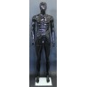 6 ft 1 in Glossy Black Male Mannequin Egg head -SFM85E-HB