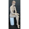 Female Sitting Mannequin Molded hair with face make up -SFW9-FT