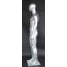 6 ft 1 in Matte Silver Male Mannequin Egg head -SFM29E-WT