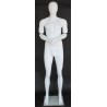 6 ft 1 in Male Mannequin with bendable arms white-SFM25E-WT