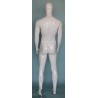 6 ft 3 in Male Mannequin Egg head Glossy white -SFM51E-GW