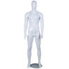 6 ft 3 in Male Mannequin Egg head Glossy white -SFM51E-GW