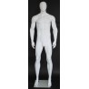 6 ft 4 in Male Mannequin Egg head Matte white -SFM52E-WT