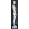 6 ft 4 in Athletic Matte Silver Egg head Male Mannequin  -SFM52E-ST