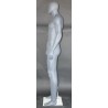 6 ft 4 in Athletic Matte Grey Egg head Male Mannequin  -SFM52E-Grey