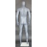 6 ft 4 in Athletic Matte Grey Egg head Male Mannequin  -SFM52E-Grey