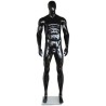 6 ft 4 in Football Male Mannequin in Glossy Black finish SFM52E-HB